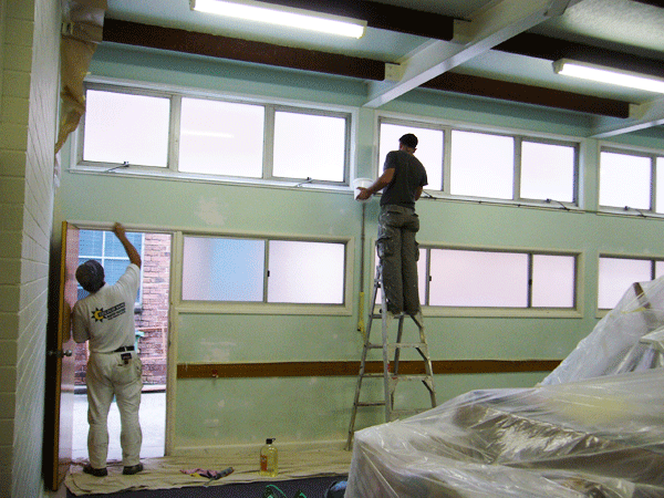 painting work's finishing touches in Parramatta